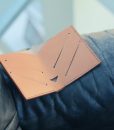 Minimalist Cute Funny Leather Wallet Tokyo Cat-1